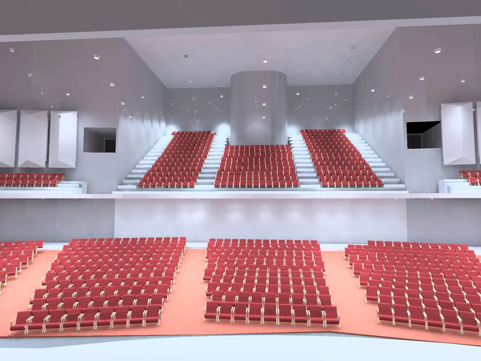Estudio de iluminación en auditorio